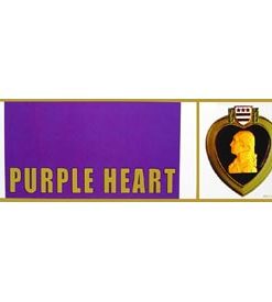 Purple Heart Bumper Sticker