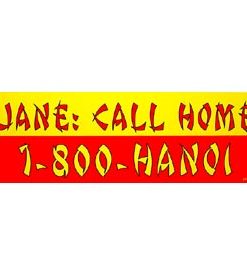 jane Call Home Bumper Sticker