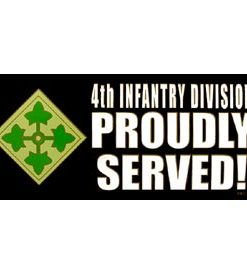4th Infantry Div Bumper Sticker