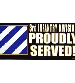3rd Infantry Div Bumper Sticker