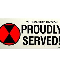 7th Infantry Div Bumper Sticker
