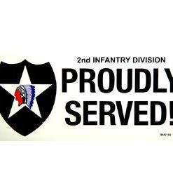 2nd Infantry Div Bumper Sticker