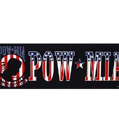 POW MIA RWB Bumper Sticker