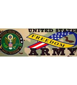Army Iraqi Freedom Bumper Sticker
