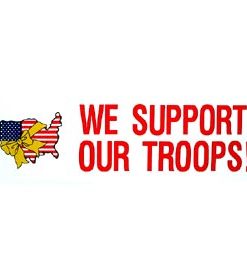 We Support Our Troops Bumper Sticker