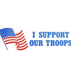 I support Our Troops Bumper Sticker