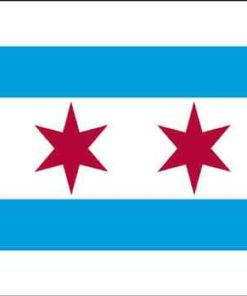 City of Chicago 3'x5' Nylon Indoor Flag