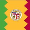 City of Los Angeles 3'x5' Fringed Indoor Flag, 3ft. x 5ft. Nylon City of Los Angeles Flag Flag with Side Pole Sleeve with Fringe