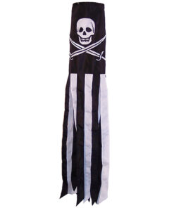 Skull and Crossbone Calico Jack 8"x60" Windsock