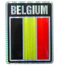 Belgium Reflective Decal