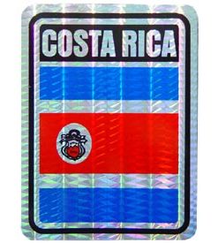 Costa Rica Reflective Decal