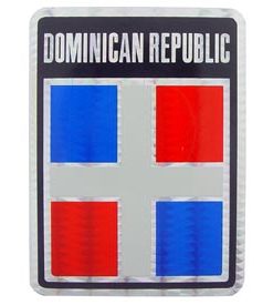 Domincan Republic Reflective Decal