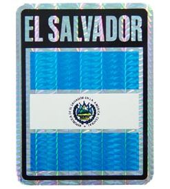 El Salvador Reflective Decal