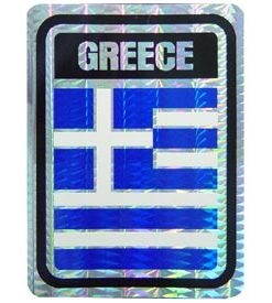 Greece Reflective Decal