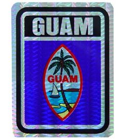 Guam Reflective Decal