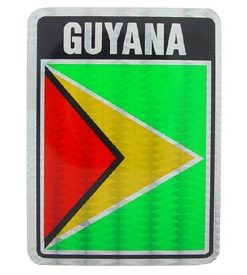 Guyana Reflective Decal