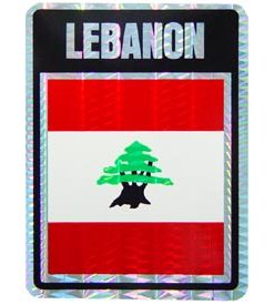 Lebanon Reflective Decal