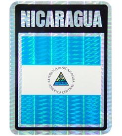 Nicaragua Reflective Decal