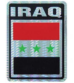 Iraq Reflective Decal