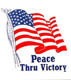 Peace/Victory Static Window Sticker
