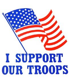 I Support Static Window Sticker
