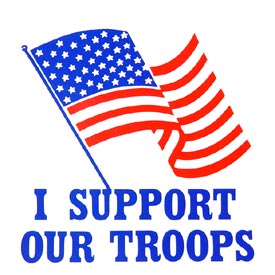 I Support Static Window Sticker