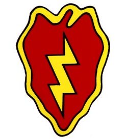 25th Inf Window Sticker
