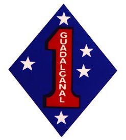 1st Marine Div Window Sticker