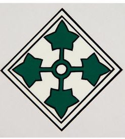 4th Inf Window Sticker