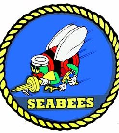 USN Seabees Window Sticker