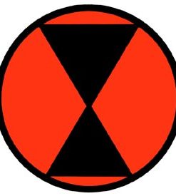 7th Inf Div Window Sticker