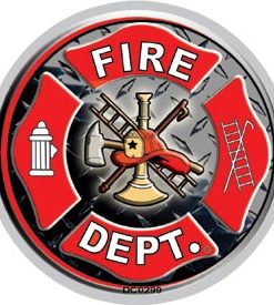 Fire Dept Window Sticker