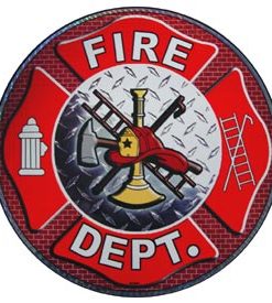 Fire Dept. 12"Large Decal