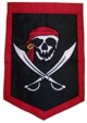 Jolly Roger Pirate Flag 12"X18" Nylon D/S