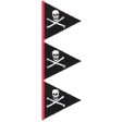 8.5' Pirate Pennant. 102"X35"