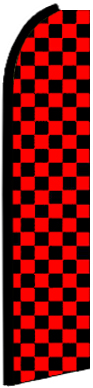 Red & Black Checkered Blade/ Feather