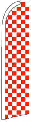 Red & White Checkered Blade/ Feather