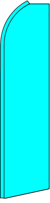 Solid Cyan Blade/ Feather