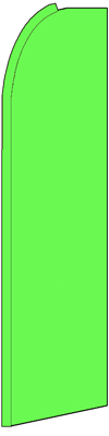 Solid Neon Green Blade/ Feather