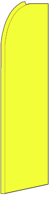 Solid Neon Yellow Blade/ Feather