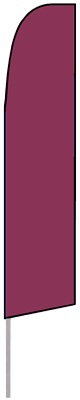 Solid Plum Color Blade/ Feather