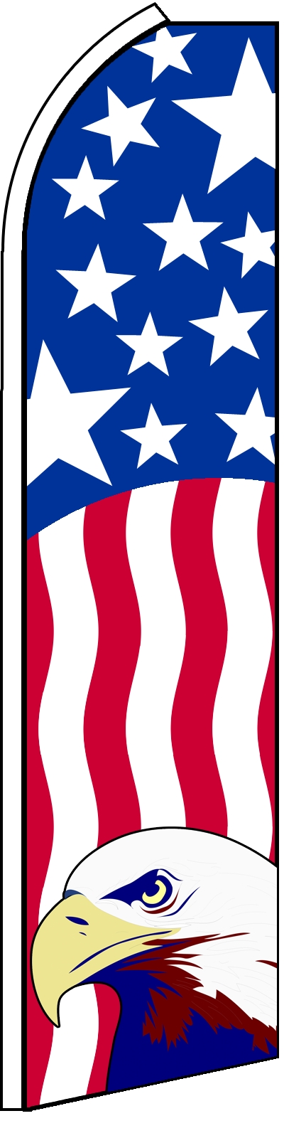 USA With Eagle Blade/ Feather