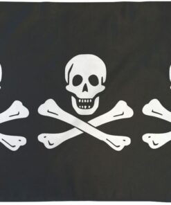 C Condent 3 Skulls Pirate Flag 3x5ft Poly