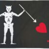 Edward Teach Pirate Flag 3x5ft Poly