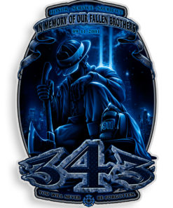 9-11 Fallen Brothers 12" Decal