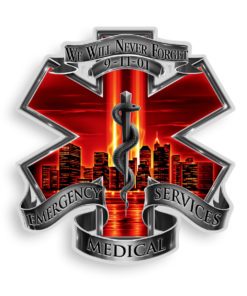 EMS 9-11 12" Decal