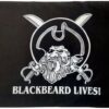 Black Beard Lives Pirate Flag 3x5ft Poly