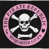 Pirate Republic Pink Flag 3x5ft Poly