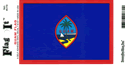 Guam Vinyl Decal. 3 1/2" x 4 3/4"