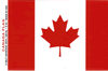 Canada Vinyl Decal . 3 1/2" x 4 3/4"